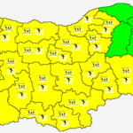 Жълт код за валежи от дъжд и гръмотевици е обявен за сряда