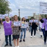 Митинг в Русе в подкрепа на управителката на "Напоителни системи", клон "Долен Дунав"
